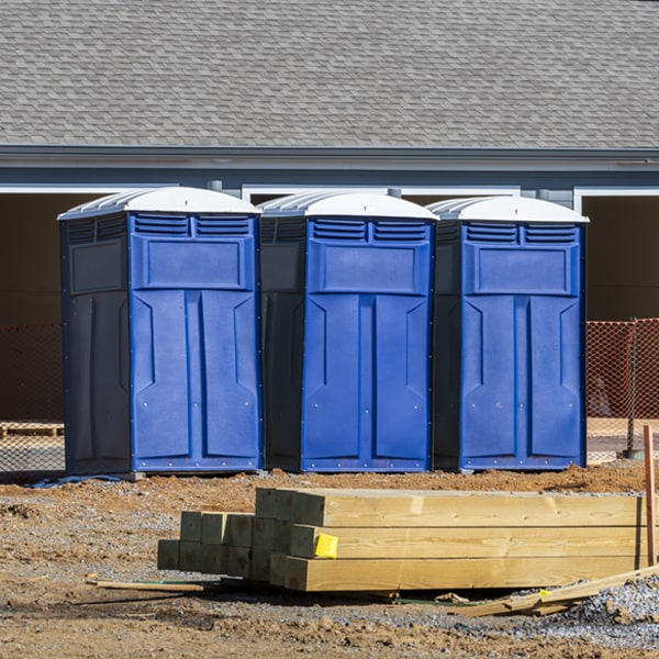 what is the maximum capacity for a single portable restroom in Island Park ID